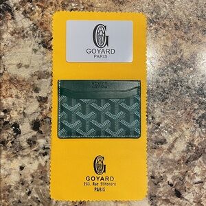 Goyard Emerald Green Card Holder